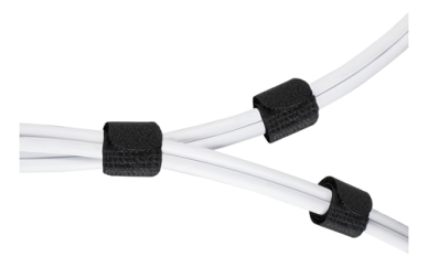 DELTACO DELTACO Kabelholder med velcrobånd, 10-pak, sort CM03S Modsvarer: N/A