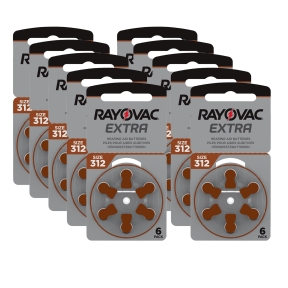 Rayovac Extra Advanced ACT 312 brun 10-pakk