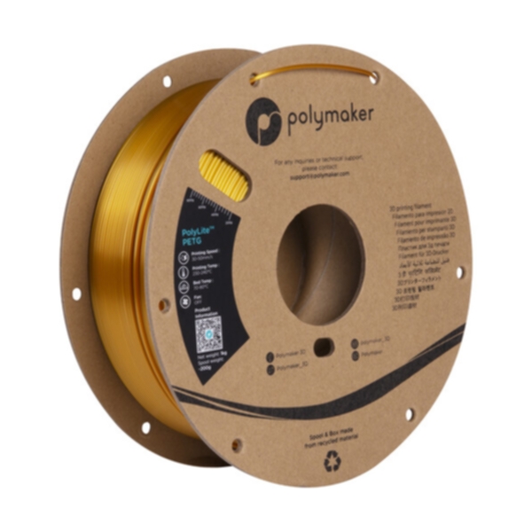 Polymaker Polymaker Polymaker Polylite PETG 1,75 mm - 1kg Gull PETG-filament,3D skrivarförbrukning