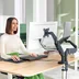 Leitz Ergo Bildskärmsarm dubbel med laptopställ mörkgrå