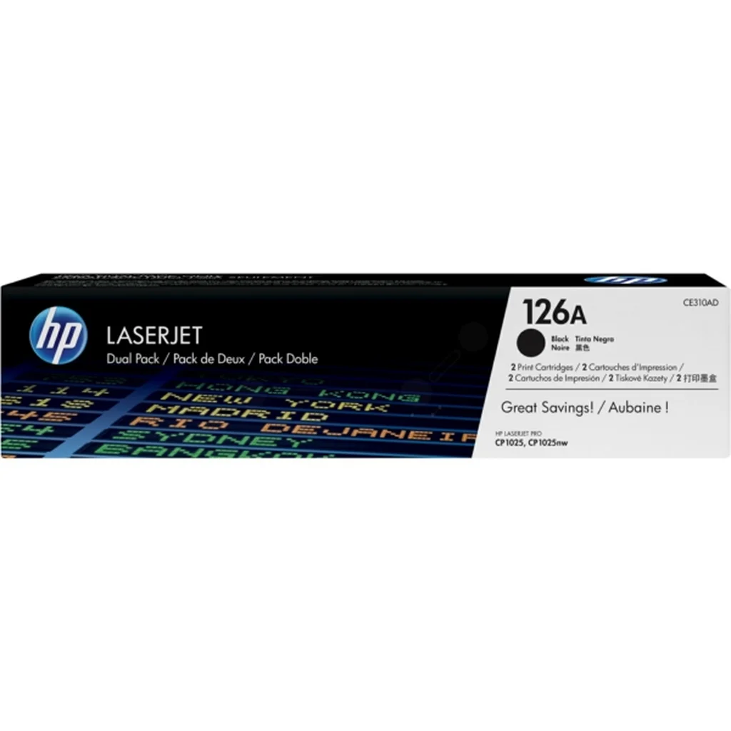 HP 126A Tonerkassett Svart 2-pack