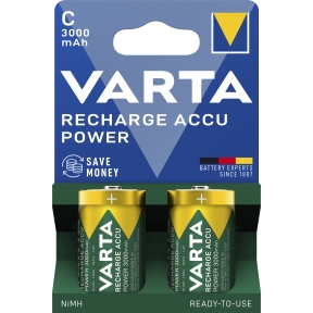 Uppladdningsbart batteri - Accu Power C 3000 mAh, 2-pack