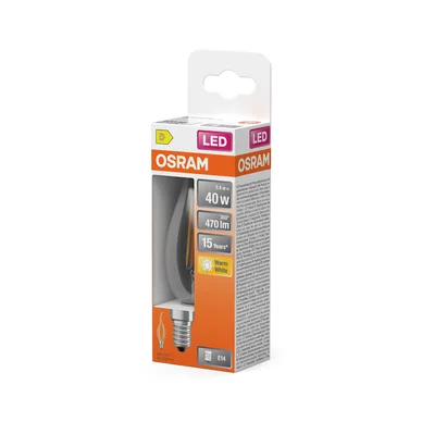 OSRAM LED Krone Bøjet 40 Klar 3,4W 827 E14 4099854468810 Modsvarer: N/A