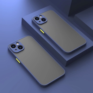 Turtos alt Mobilskal Shockproof iPhone 15, Navy Blue