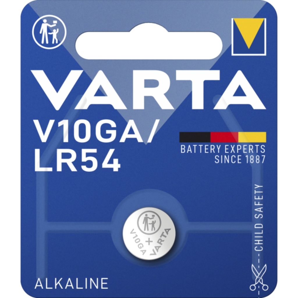 Varta Varta V10GA/LR54 Alkalisk Batteri - 1 Pakke 4274101401 Tilsvarer: N/A