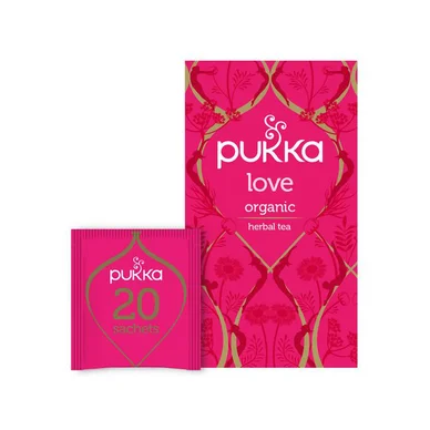 Pukka Pukka Love Herbal Tea tebreve 20-pak 850835000115 Modsvarer: N/A