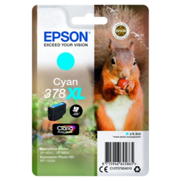 Epson 378XL Bläckpatron Cyan