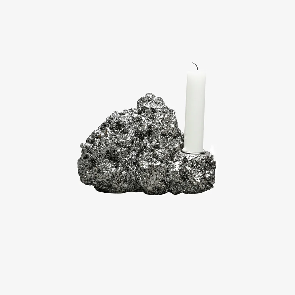 Minerale Ljusstake Silver