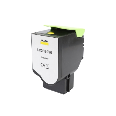 WL Tonerkassette, erstatter Lexmark C2320Y0 Gul LC2320Y0 Modsvarer: C2320Y0