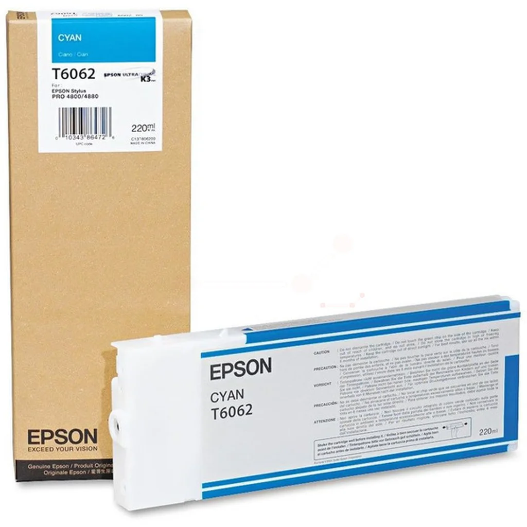 Epson T6062 Bläckpatron Cyan