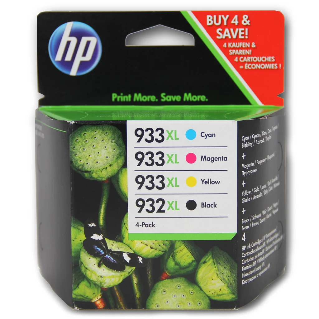 Multipack HP 932XL/933XL - 4 patroner