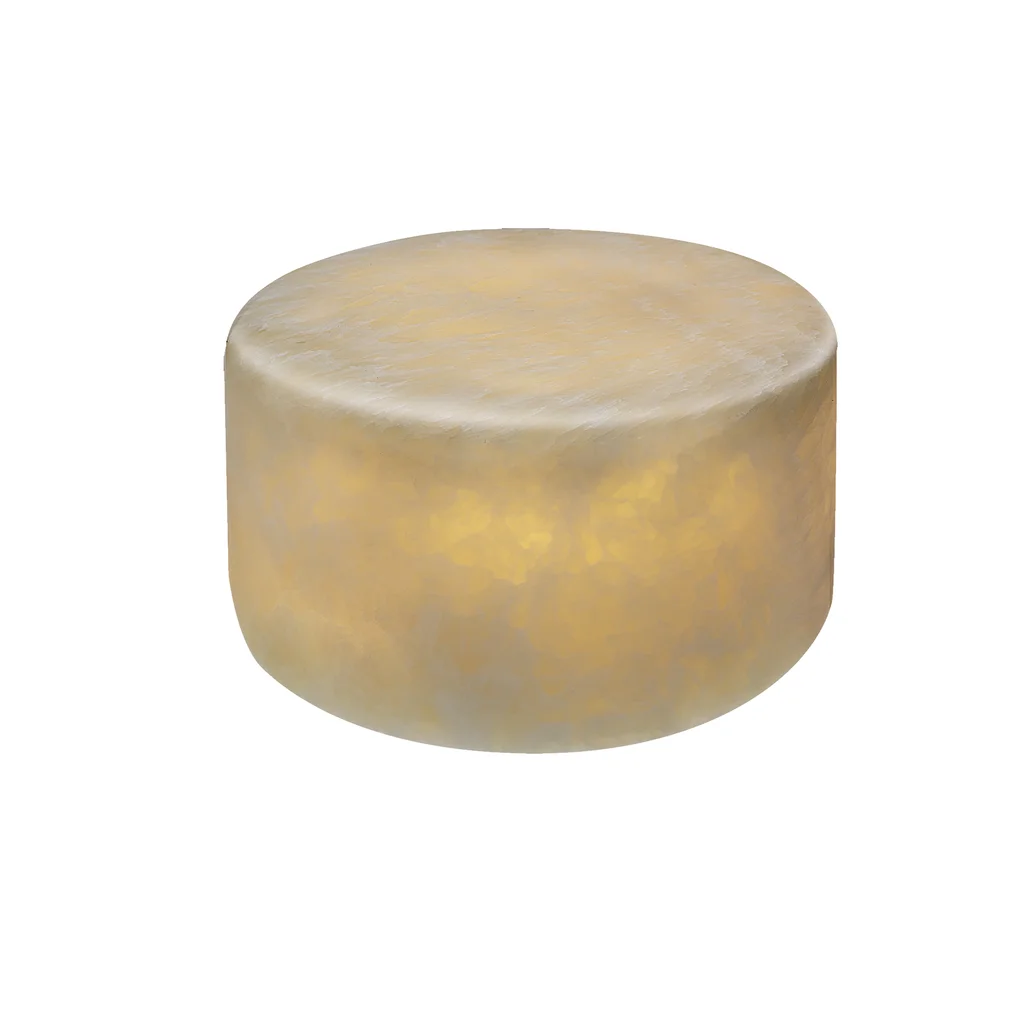 Marble S beige silk matt ljusdekoration marmor 80x40mm