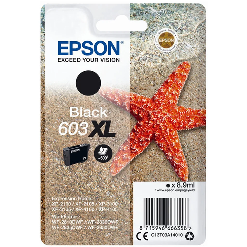 Epson 603XL Bläckpatron Svart