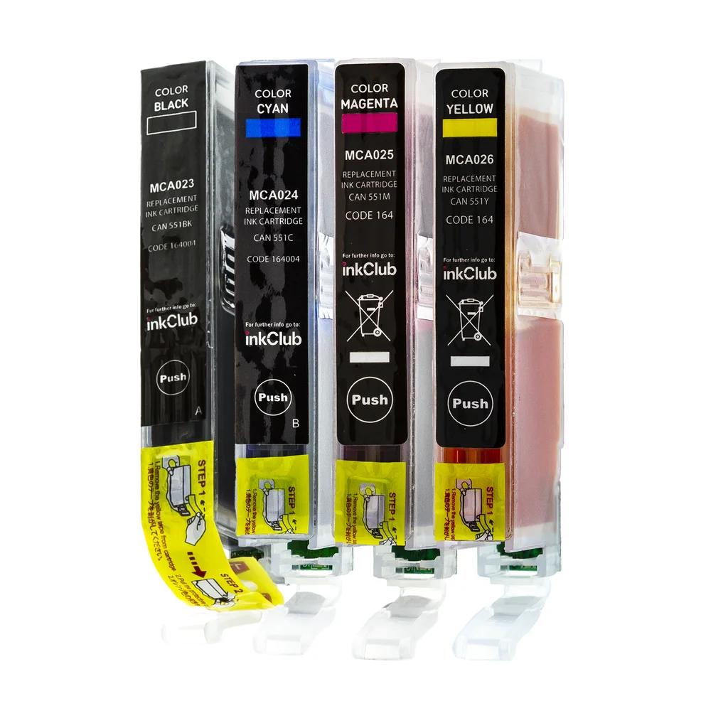 4-pack bläckpatroner - ersätter Canon CLI-551XL