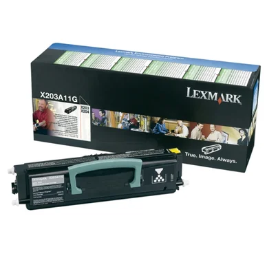 Lexmark Tonerkassette sort return X203A11G Modsvarer: N/A billede