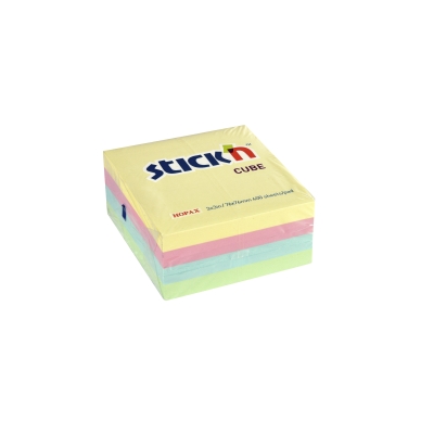 Stick'n Stick'n Noteskub 76x76 400 Blad Assorterat Pastel 4712759210130 Modsvarer: N/A