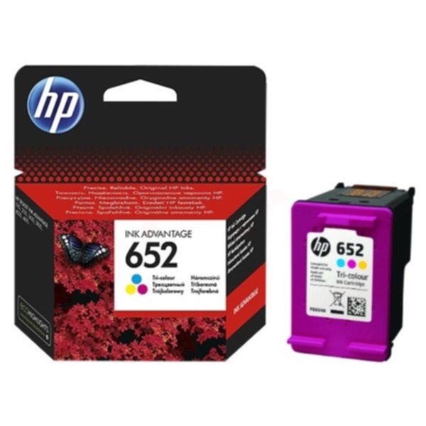 HP HP 652 Blekkpatron 3 farge F6V24AE Tilsvarer: N/A