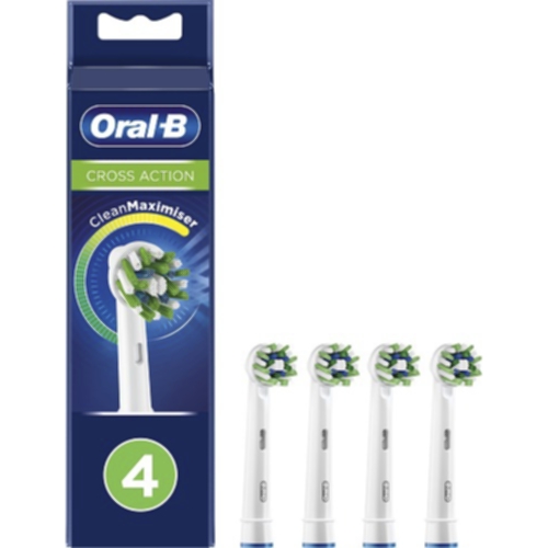 Oral-B Oral-B Refiller Cross Action 4-pk Børstehoder,Børstehoder,Personpleie,Top Toothbrush
