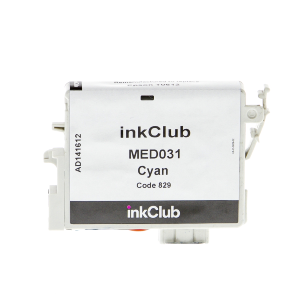 inkClub Bläckpatron cyan, ersätter Epson T0612 MED031 ersätter T0612