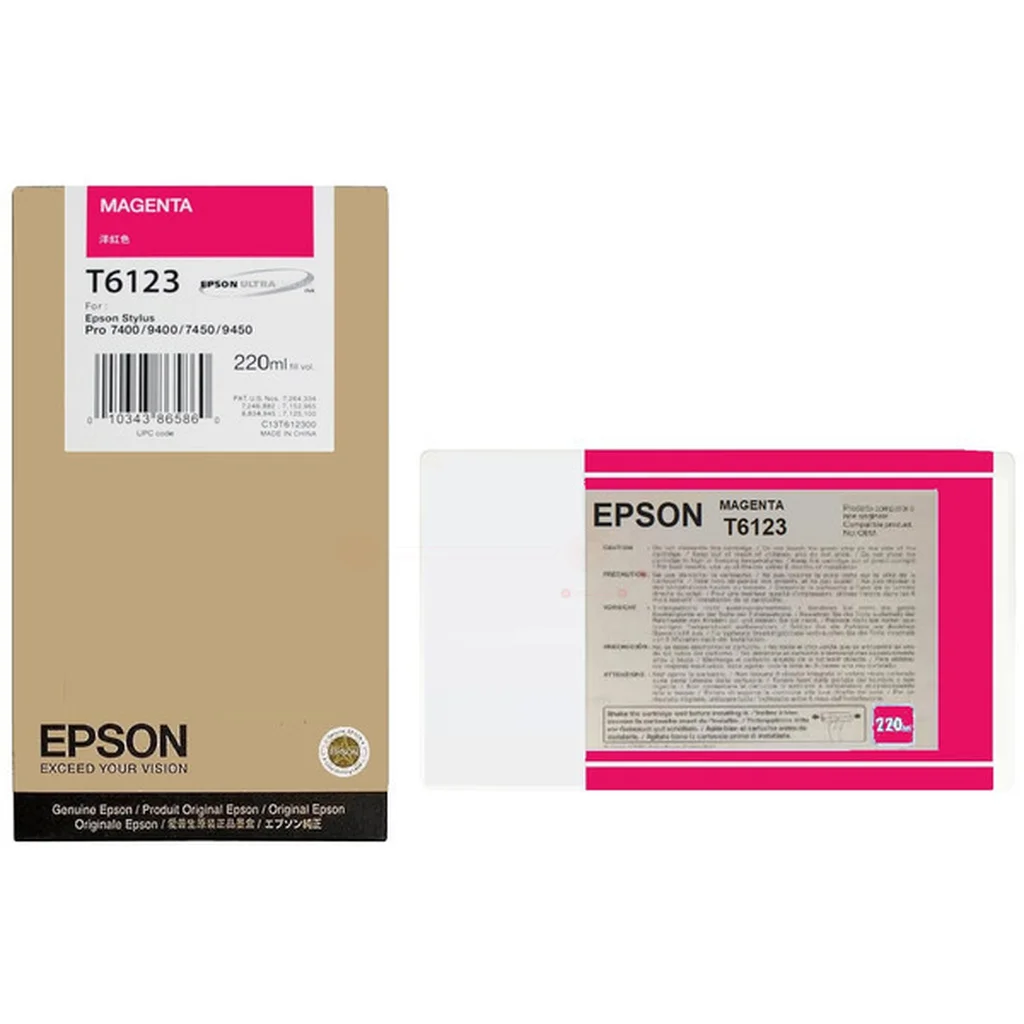 Epson T6123 Bläckpatron Magenta