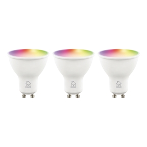 Smart Home LED-lampor, RGB, GU10, PAR16, 3-pack