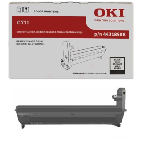 OKI 44318508 / Drum Kit C711 - Trommelsett Svart