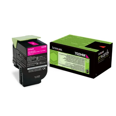 Lexmark Lexmark 702HM Tonerkassette Magenta 70C2HM0 Modsvarer: N/A billede