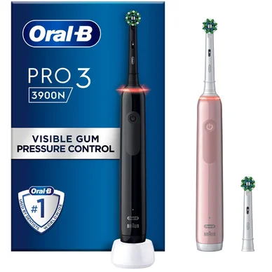 Oral-B Oral-B Pro 3 3900N Sähköhammasharja Duo Black/Pink 8006540760277 Vastaa: N/A