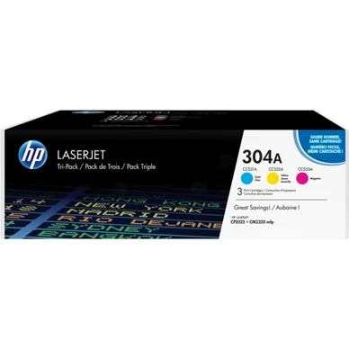 HP HP 304A Värikasetti 3-pack C/M/Y CF372AM Vastaa: N/A