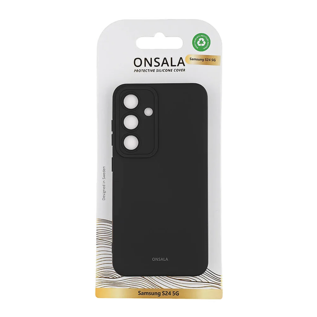 Onsala Mobilskal Silikon Samsung S24, Black
