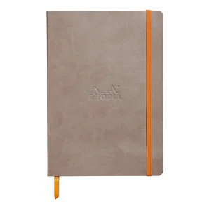Rhodiarama anteckningsbok A5, soft cover taupe linjerad