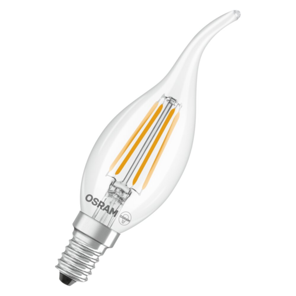 LED Kron Böjd 40 Klar 3,4W 827 E14