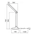 Gina Bordslampa Dimbar LED 14W 827/845/860 800lm Vit/silver
