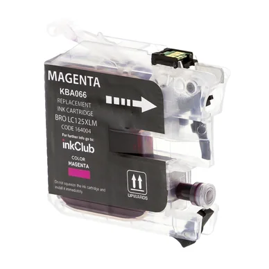 Blækpatron magenta, erstatter Brother LC125XL-M