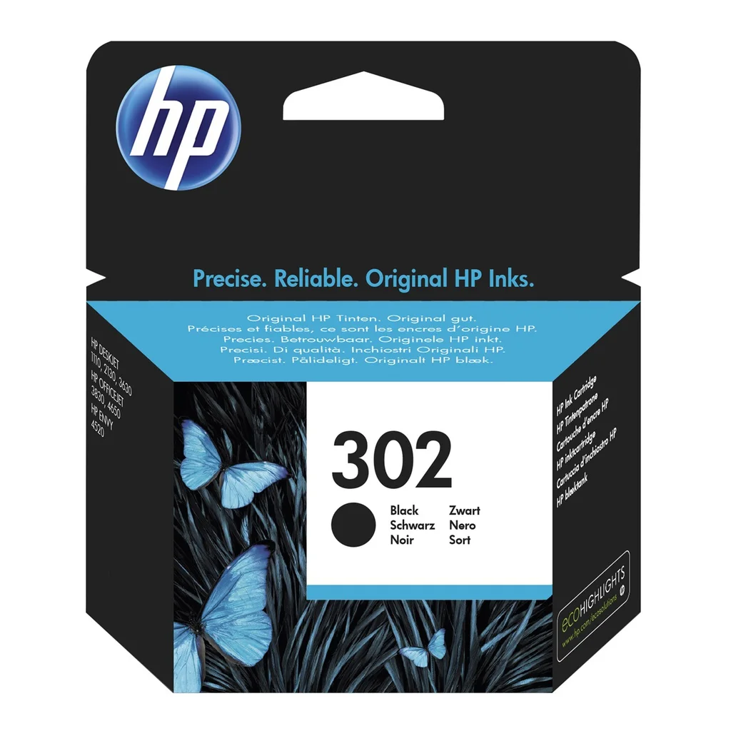HP 302 Bläckpatron Svart