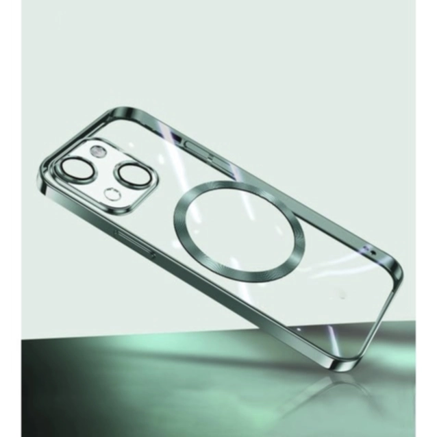 Turtos Mobildeksel MagSafe Transparent iPhone 15, Green