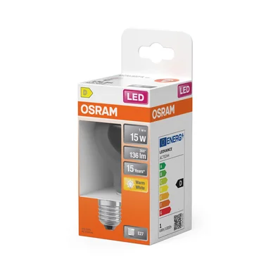 OSRAM LED Normal 15 Klar 1W 827 E27 4099854466090 Modsvarer: N/A