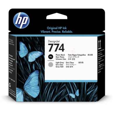 HP Blækpatron, fotosort/lysegrå P2W00A