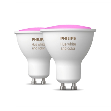 PHILIPS alt Philips HueWCA GU10 4,3W 2-pakkaus