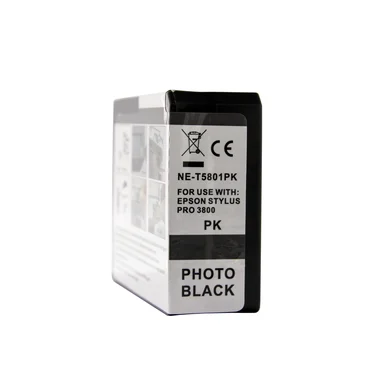 WL Blækpatron, erstatter Epson T5801, fotosort, 84 ml 0T5801 Modsvarer: T5801