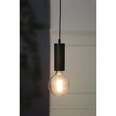 Star Trading Pendel i træ E27 sort 7391482015587 Modsvarer: N/A