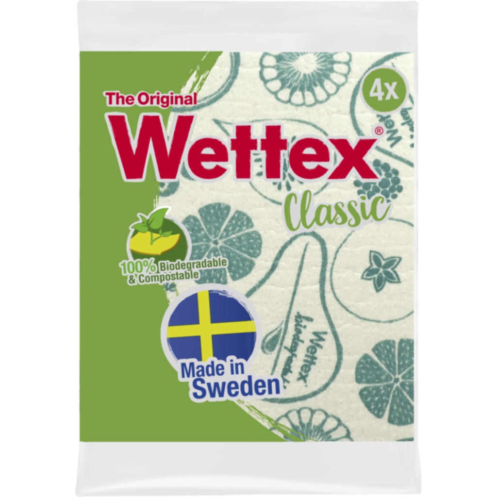 Vileda Oppvaskklut Wettex Classic hvit, 4 stk. Andre rengjøringsprodukter,Oppvaskklut og svamper,Oppvask,Rengjør