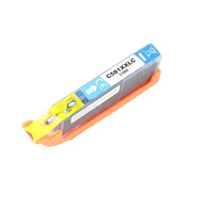 WL Inktcartridge, vervangt Canon 581 C XXL cyaan CA-581XXLC Replace: CLI-581CXXL