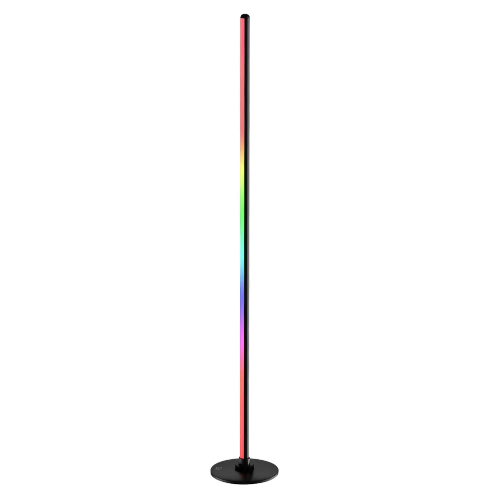 Smart Home RGB golvlampa, 1,35 m hög, fjärr- & appstyrning