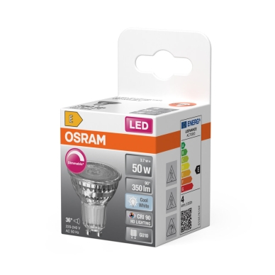 OSRAM LED PAR16 50 Himmennettävä 36° 3,7W 940 GU10 4099854457500 Vastaa: N/A