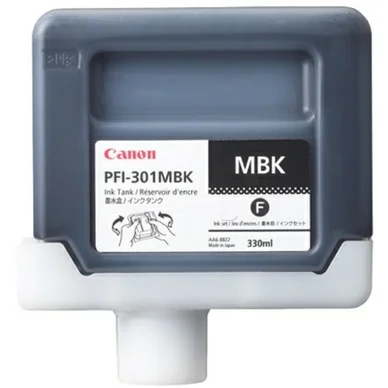 Canon Canon PFI-301 MBK Blækpatron Mattsort 1485B001 Modsvarer: N/A