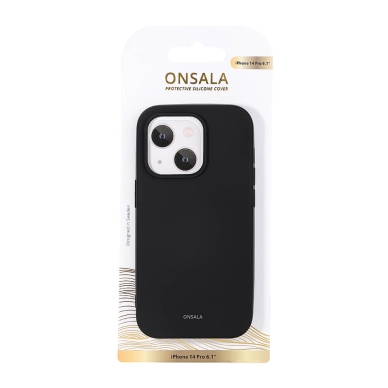Onsala Mobilskal Silikon iPhone 14 Pro, Black