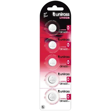 Uniross Uniross Lithium CR1632 5-kpl 4895122316384 Vastaa: N/A