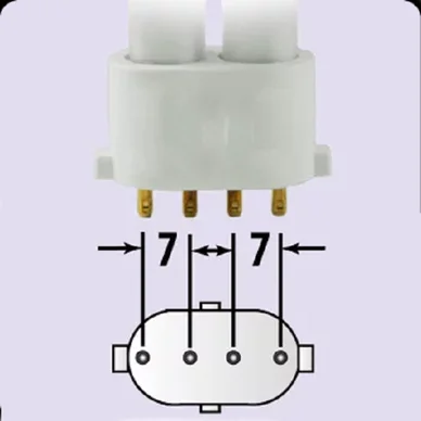 Kompaktlysrör 2G7 230V 7W 3000K