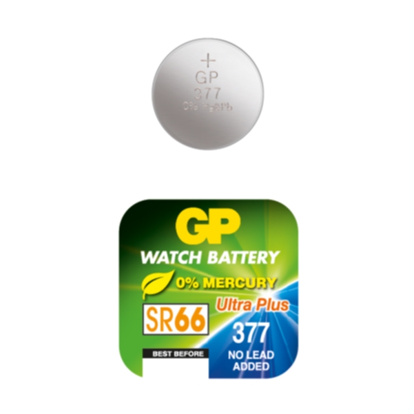 GP BATTERIES GP 377 SC1 / SR626SW Batterier og ladere,Knappeceller